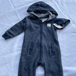 Carters Boys Onsie navy blue 12 M New with Tags